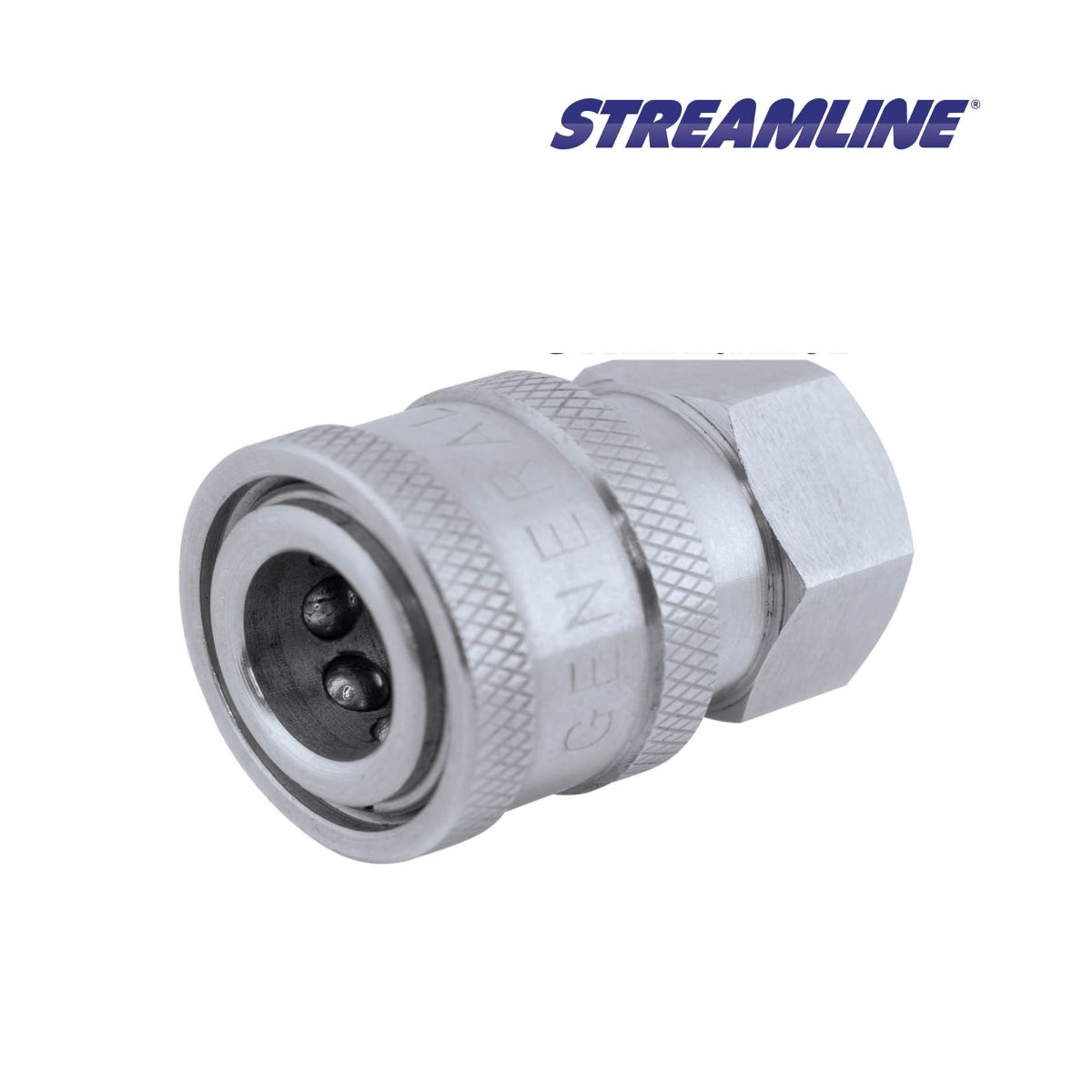1/4" Innengewinde-Schnellverbinder aus Hochdruck-Edelstahl, mit 1/4" Innengewinde
