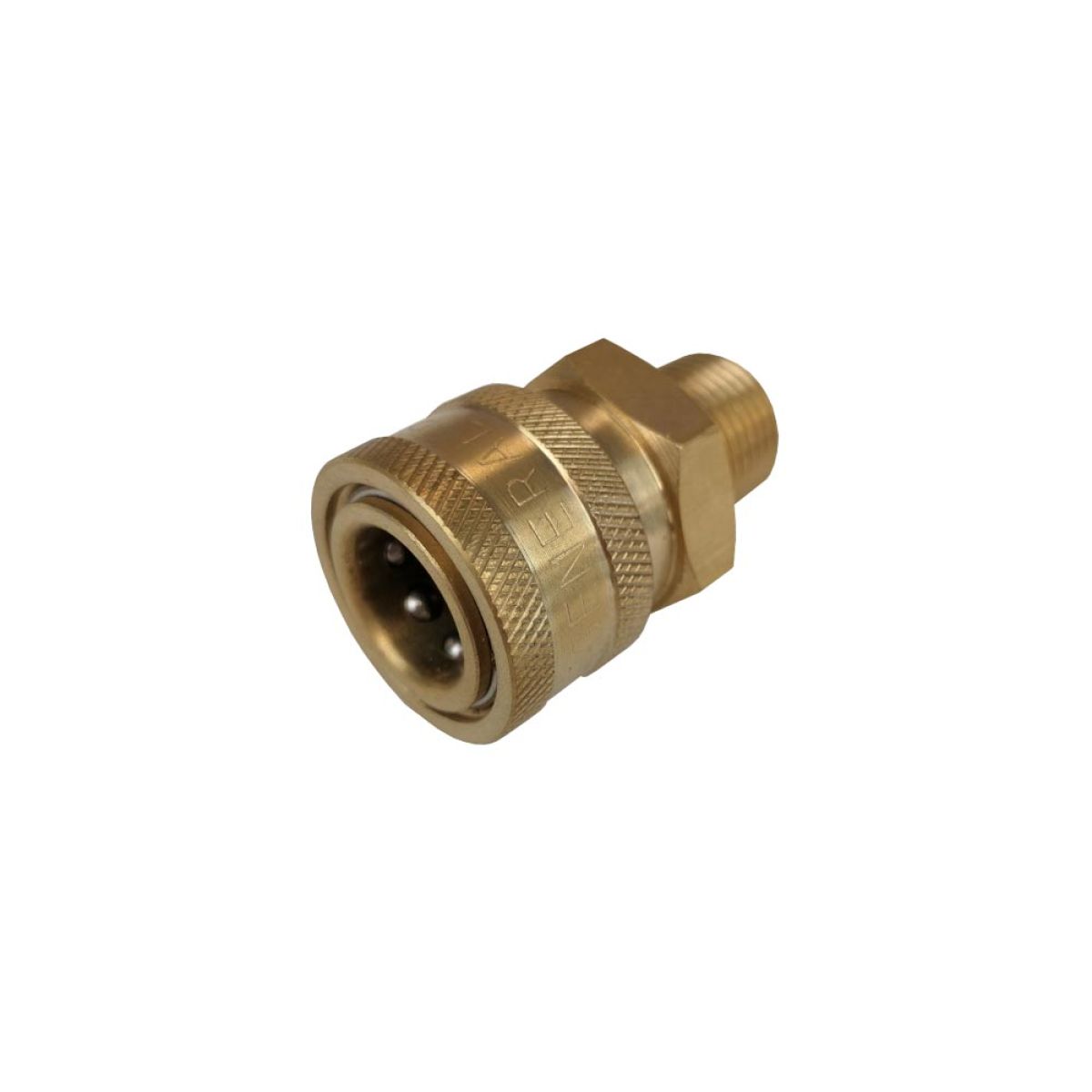 Item 3/8" Hochdruck-Schnellverbinder weiblich mit 3/8" Außengewinde