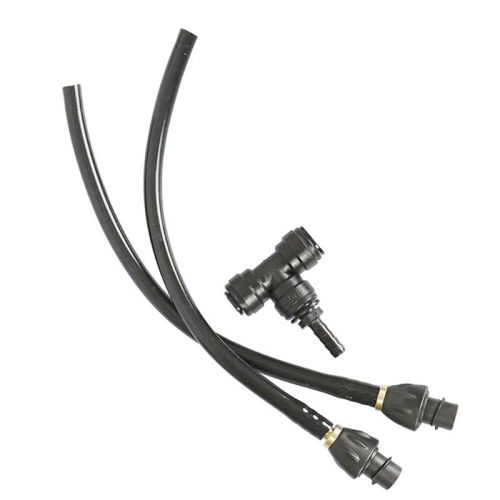 Item set mit 2 flachstrahldüsen für bürste