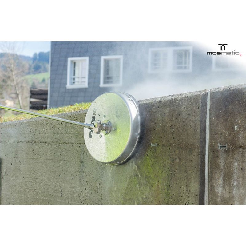 Mosmatic 300mm Flächenreiniger mit Bürstenrock 2x Düsen