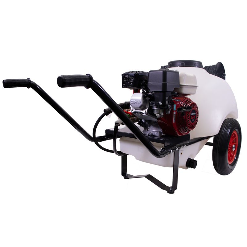 120L Schubkarren-Hochdruckreiniger mit Honda-Motor 12 L/min 150 bar mit 15 m Schlauchtrommel