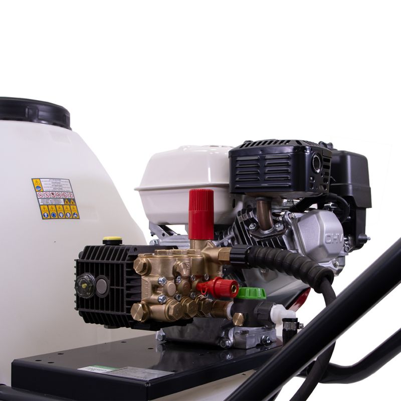 120L Schubkarren-Hochdruckreiniger mit Honda-Motor 12 L/min 150 bar mit 15 m Schlauchtrommel