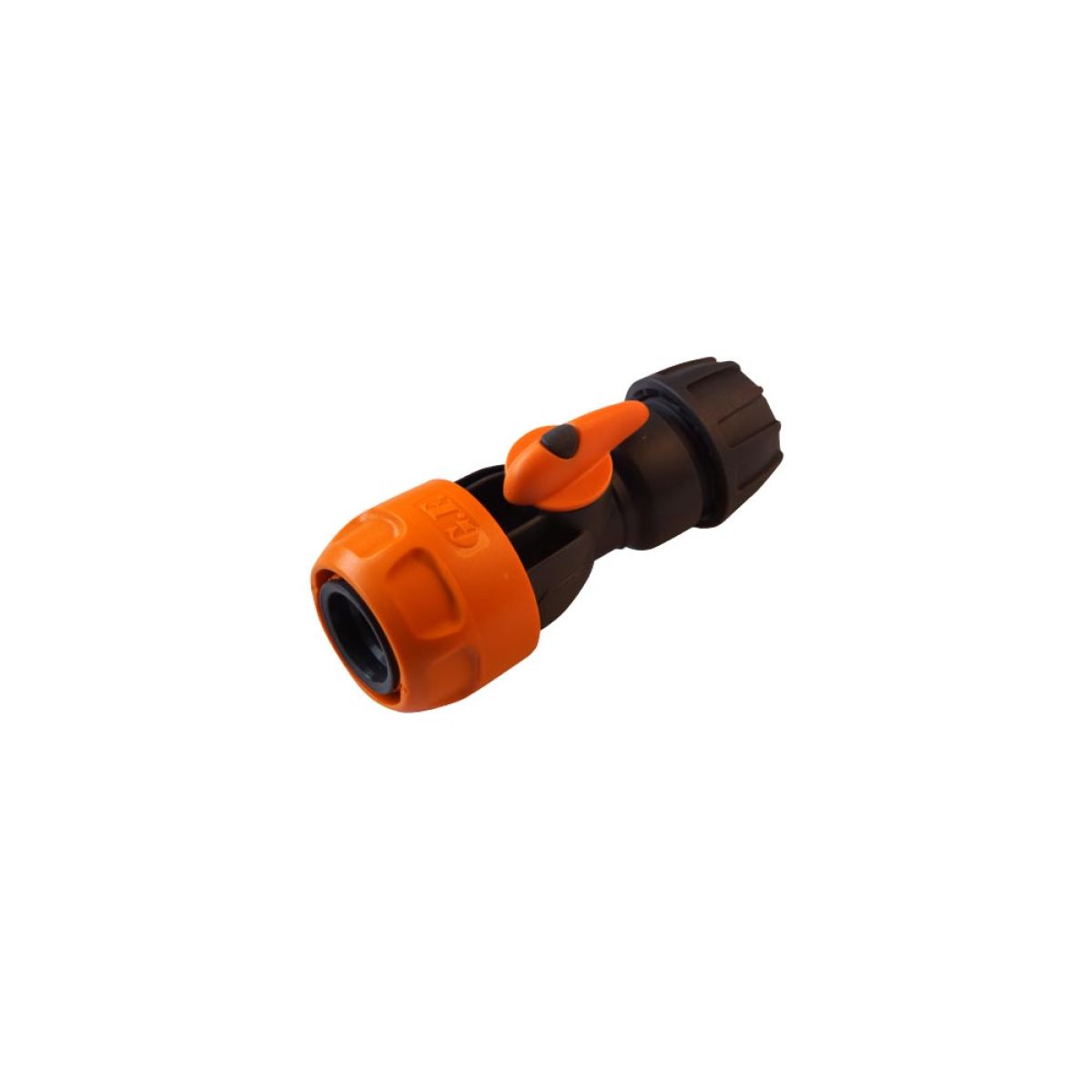 Nylon-Buchsenanschluss mit Hahn für 12-mm-Schlauch