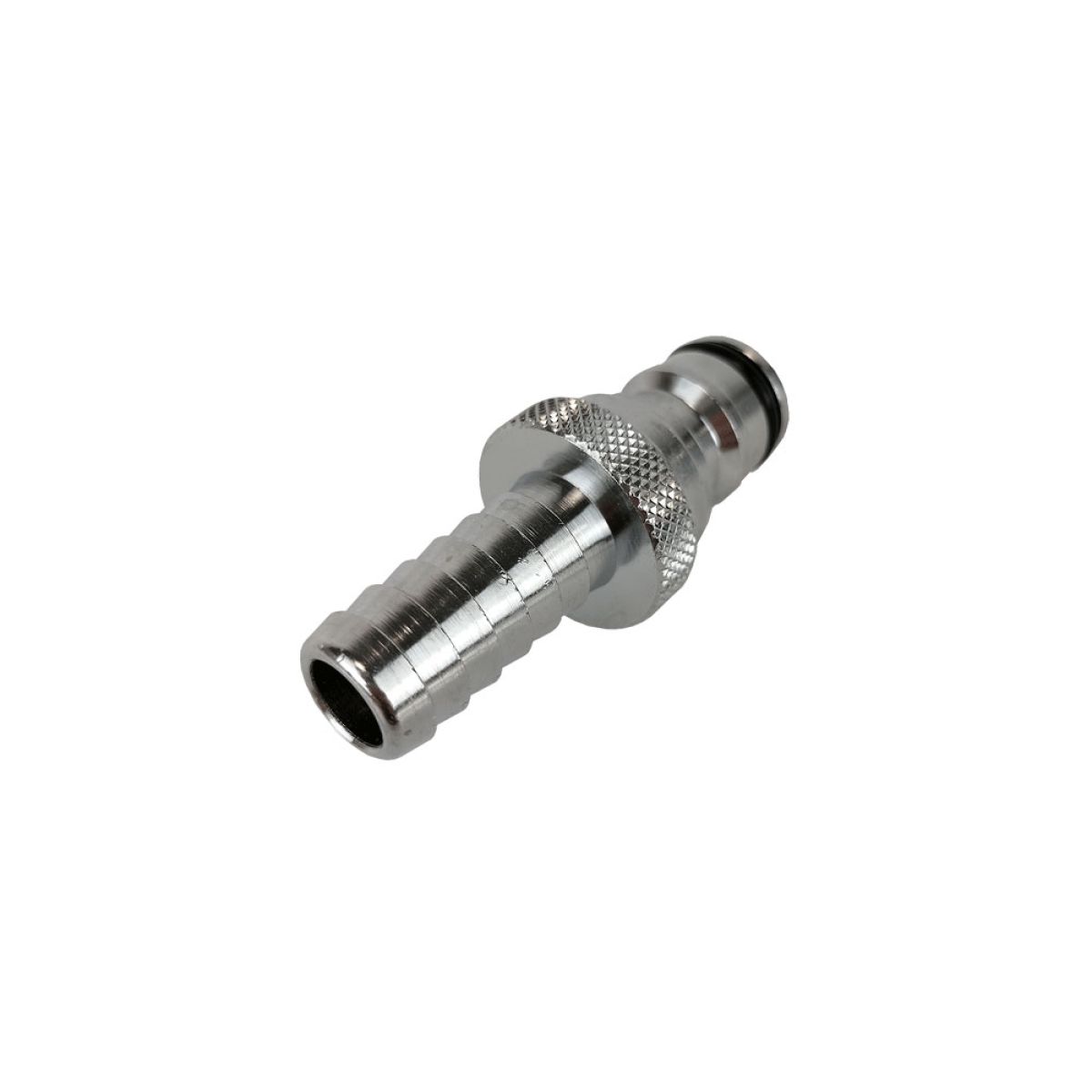Edelstahl-Steckeradapter mit 12-mm-Schlauchende