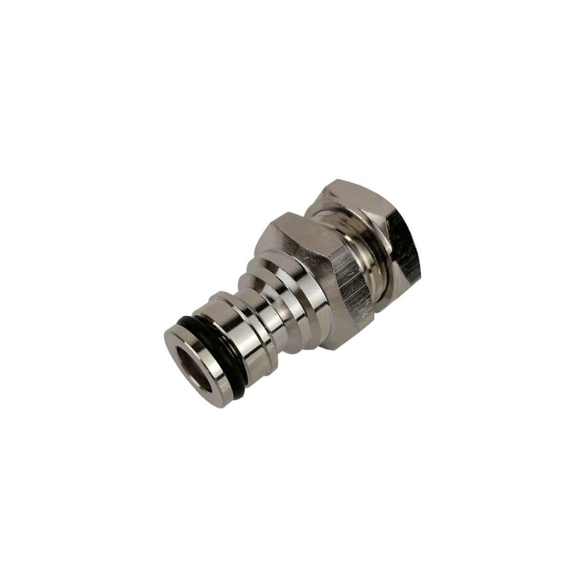 Edelstahl-Steckeradapter mit 1/2 Außengewinde und Kontermutter