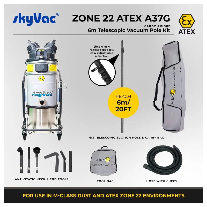 Item skyVac Atex A37G Kit 9m Saugstrecke mit Sicherung