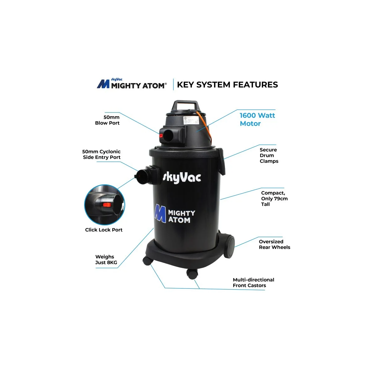SkyVac® Mighty Atom / Verriegelungsabschnitt