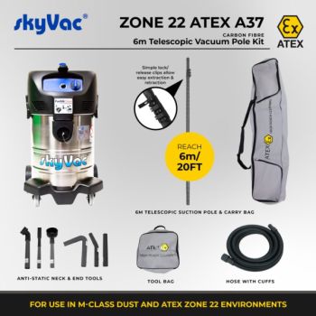 photo skyVac Atex A37 Kit 12m Saugstrecke mit Sicherung