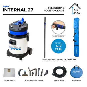 skyVac Internal 27 Kit 12 m ineinander greifende Saugabschnitte