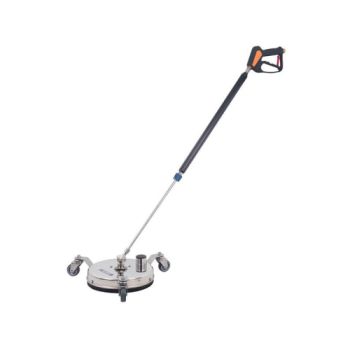 Mosmatic Oberflächenreiniger - 300mm mit Bürstenschürze und Sauganschluss 2x Düsen - 275 bar